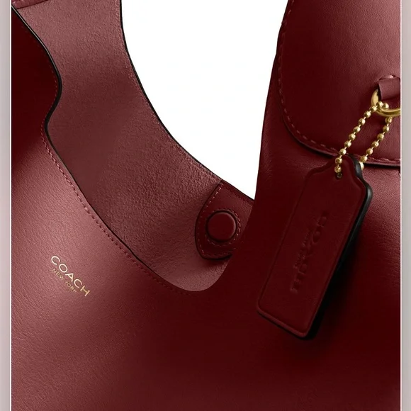 ♥️New Coach Brooklyn 39 in Dark Ruby (Sold Out Online) - Picture 3 of 5